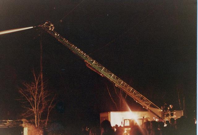 Hutton & Johnson lumber Yard fire February 1980